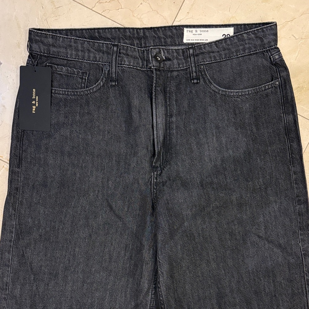 Rag & Bone rbBAGGY fit jeans in a black wash